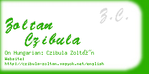 zoltan czibula business card